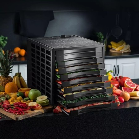 Drywall for vegetables and fruits KitFort KT-1923, 630 W, 10 tiers, black-1