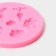 Mold Dolyana "Vegetable Mix", silicone, d = 8 cm, pink color