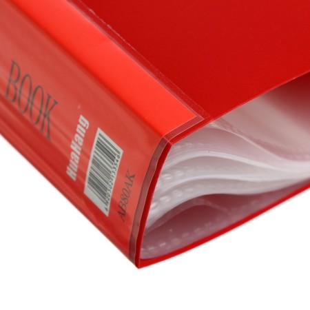 A4 folder, 80 transparent files, 400 μm, mix-7