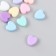 Beads "hearts" mix 8x8 mm