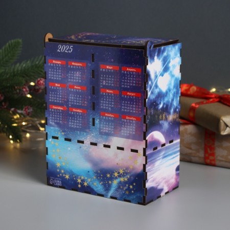 New Year's tea house "Space New Year" 20x15x8.5 cm-2