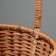 Wicker basket, 30x25x12/37 cm, bamboo, vine mix