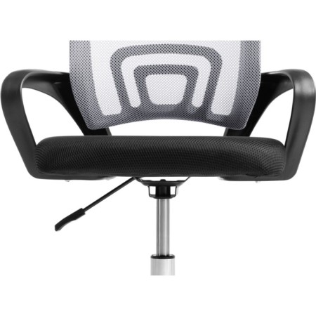 Computer chair Turin black/Light gray plastic/fabric, black/black 60x55x82 cm-8