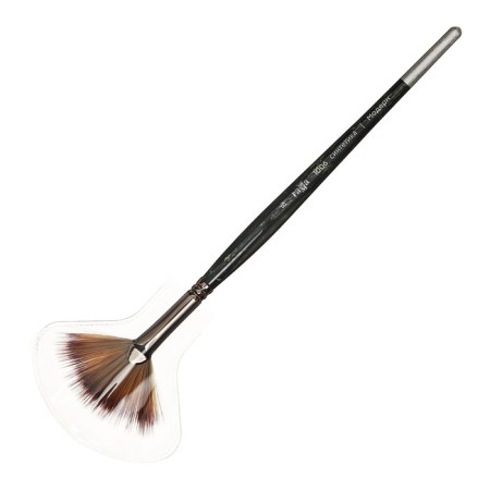 Fan brush, synthetics, gamma "modern" No. 8, short handle, two levels of length-2