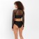 Women's swimsuit "Sport" Separate minku Black color, size 44