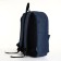 Youth backpack with lightning, external pocket, blue color