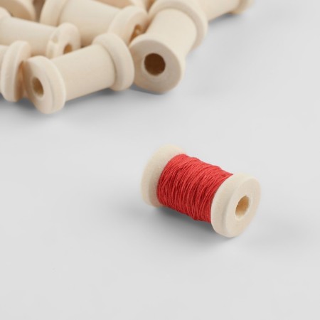 A set of wooden coils without a coating, 15 pcs, d = 1.5 × 2.3 cm-3