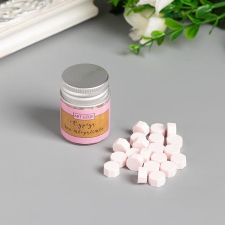 Surgut in granules in the jar "octagonal" pale pink 9 g 4.5x3x3 cm