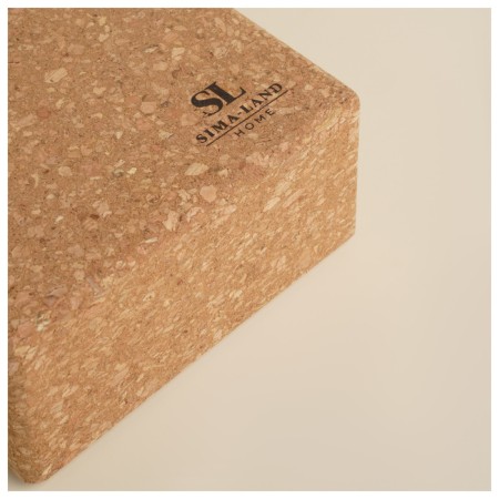 Sima-Land Home yoga block, 14.5x22.5x7.5 cm, cork-2