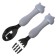 A set of children's cutlery in the Cossack "kittens", fork, spoon