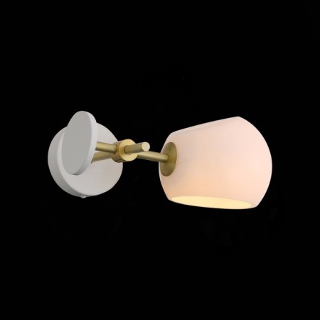 Sconces st. SL434.501.01. Calmare. 1x40 W, E14, 32.2x15 cm, white color-3