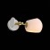 Sconces st. SL434.501.01. Calmare. 1x40 W, E14, 32.2x15 cm, white color