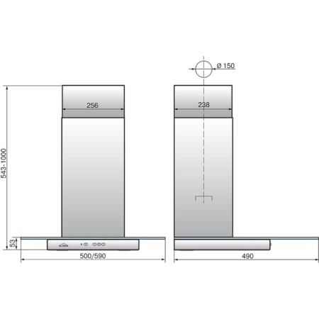 Elikor Elikor "Crystal" 50N-430-K3g, stainless steel/glass tinted-4
