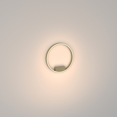 Ceiling Lamp MayToni Mod058CL-L25BS3K, 1XLED, 25W, 40x40x3.5 cm, 1200lm, brass color-1