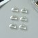Hair crab "Avanti" (set of 6 pcs) arc, 2.5 cm, transparent