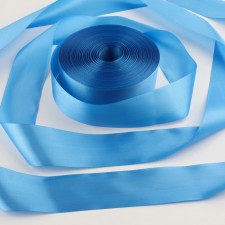 Satin tape, 50 mm × 100 ± 5 m, color bright blue