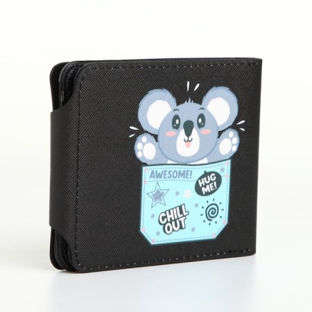 Wallet on the button, the color is black-1