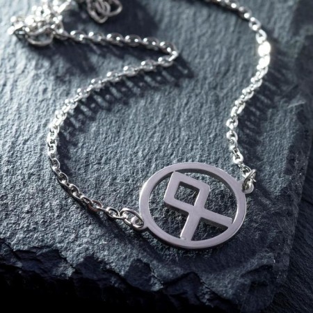 Bracelet-reinforcing "runes" wealth, color silver, 17cm-5