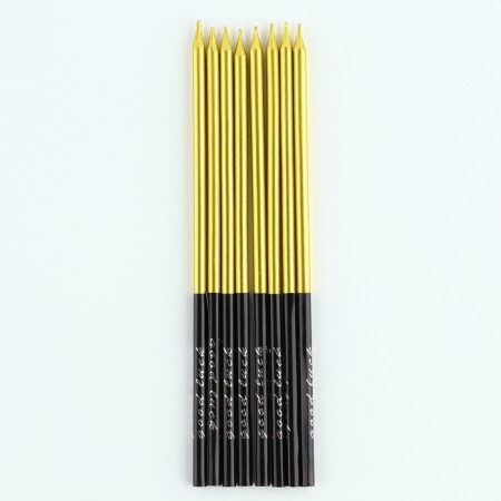 Candles for the cake "On your special day", gold, 8 pcs.-2
