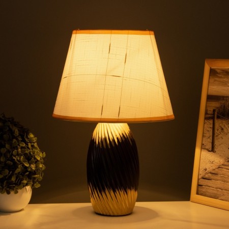Table lamp "Sofia" 1x40W E14 black/gold 24x24x40cm-1