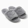 Women's slippers with an open nose, size 36-37, gray