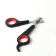 Coger scissors with an emphasis for a finger, a hole of 6 mm, black with red