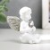 Polystone souvenir "Snowthrough angel with crystal heart" mix 5.5x4.7x3.5 cm