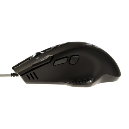 The mouse Qumo devastator m12, game, wired, 8 buttons, backlight, 3200 dpi, USB, black-6