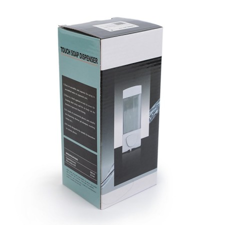 Dispenser for antiseptic/liquid soap mechanical, 350 ml, plastic, brown color-4