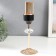 Summary Metal for 1 candle "Crystal. Openwork stand" gold, black 29x10x10 cm