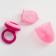 Nibbler for feeding textile mesh, pink color