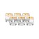 A set of glasses for whiskey, Panto Gold decor, 230 ml X 6 pcs.
