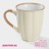 Mug ceramic shares "Marshmallow", 360 ml, beige color