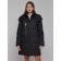 Coat insulated winter female, size 48, black color