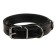 Collar zoonik "premium-classic" leather double, 41-53 x 3 cm, black