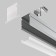 Aluminum profile built-in Led Strip Alm-2720-S-2M, 200x2.7x2 cm, silver color