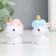 Polystone souvenir "Unicorn with hairstyle" mix 2.3x3.5x4 cm