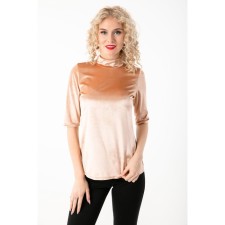 Women's turtleneck, size 46, beige color