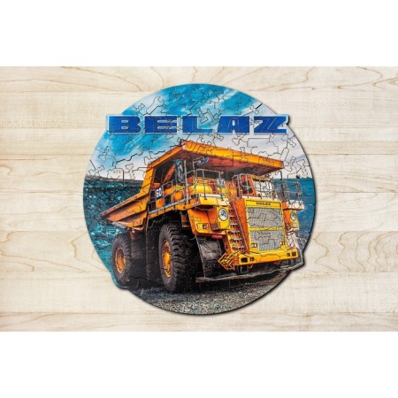 Wooden figured puzzle EWA "BELAZ", 28 × 28 cm-4