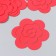 The workpiece of Foamiran "Flower Curly" 10x9.5 cm set 5 pcs. red