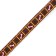 The two -layer collar with the fastx "Bones and legs", 30 x 1 cm, brown