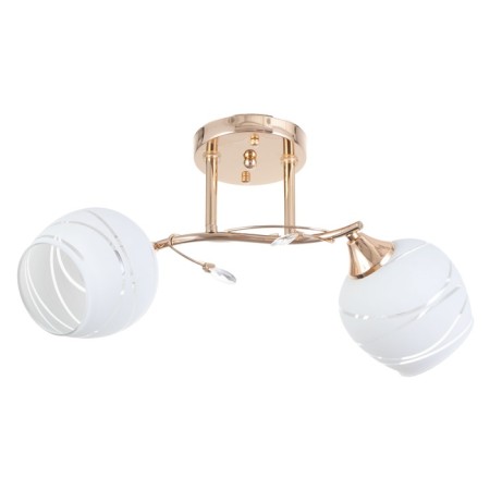 Rafael chandelier 2x60W E27 gold 48x16x22.5cm
