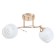 Rafael chandelier 2x60W E27 gold 48x16x22.5cm