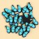 Acrylic product "Butterfly", 2 x 2 cm
