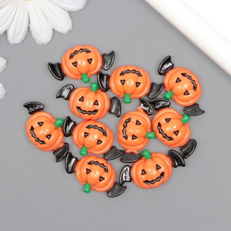 Decor for creativity plastic "Pumpkin with wings" 1.8x3.3x0.8 cm-2