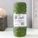 Knitting cord 100% polyester, width 3 mm 100m (olive)