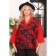 Female jacket, size 52, red color