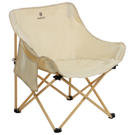 Folding chair 65 x 58 x 66 cm, up to 120 kg, beige color-5