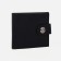 Male purse for magnet, department for bills, for maps, for coins, black color
