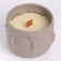 Superior wax candle in the Kashpo "Faces", 12x9 cm, gray